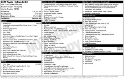 2021 Toyota Highlander LE