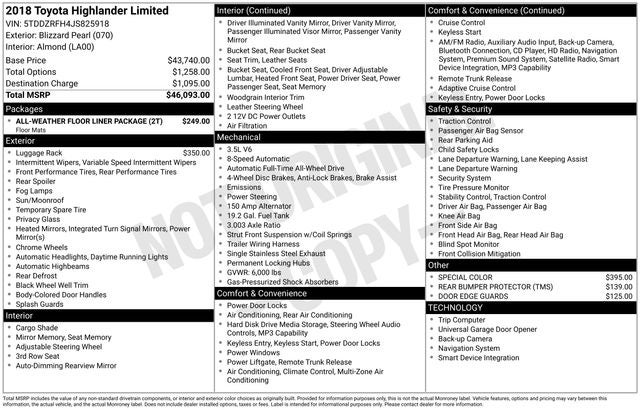 2018 Toyota Highlander Limited