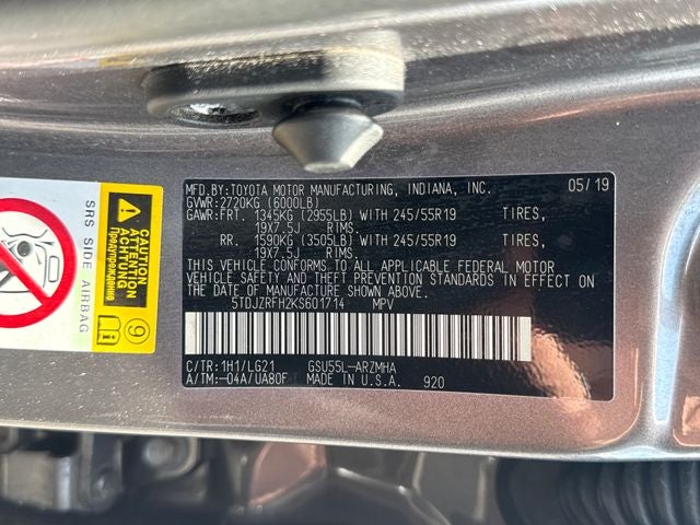 2019 Toyota Highlander SE