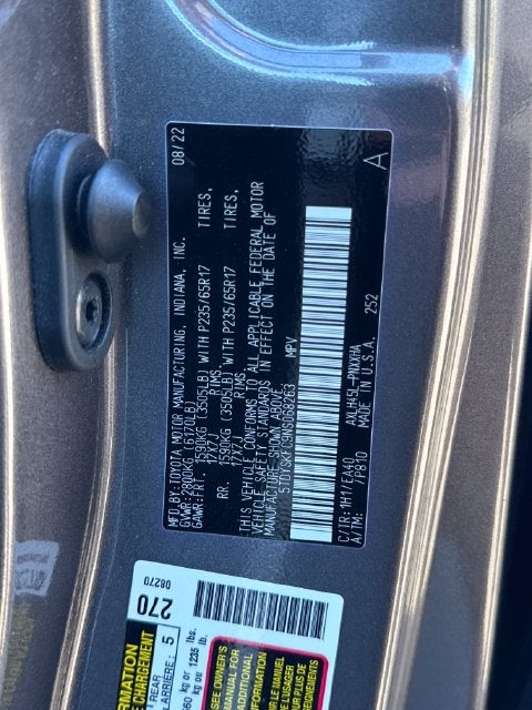 2022 Toyota Sienna XLE 7 Passenger
