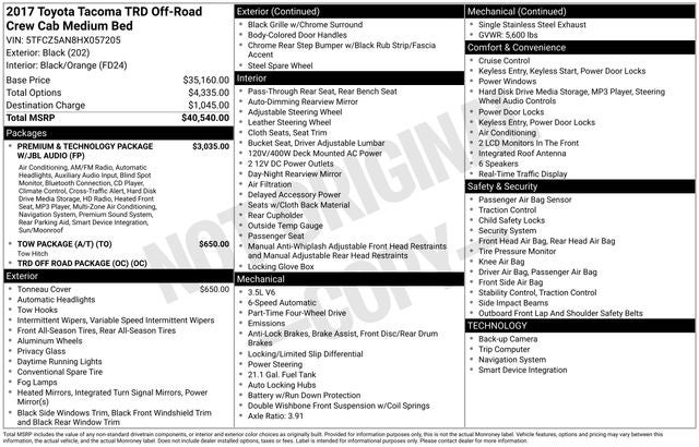 2017 Toyota Tacoma TRD Off-Road V6