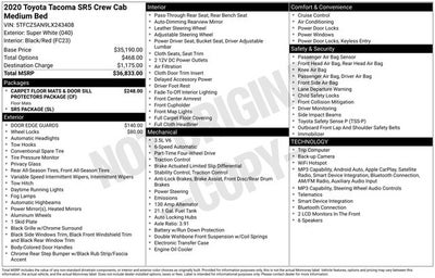2020 Toyota Tacoma SR5 V6