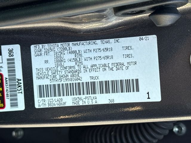 2021 Toyota Tundra Limited