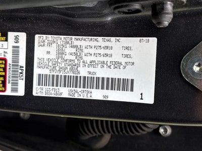 2018 Toyota Tundra SR5 5.7L V8