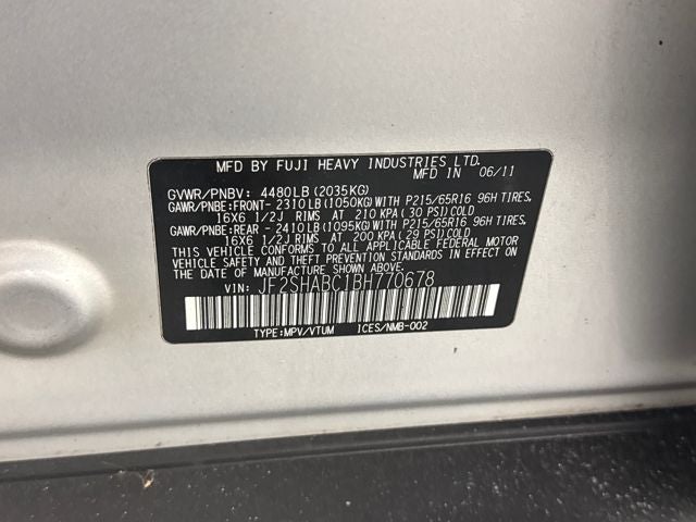 2011 Subaru Forester 2.5X