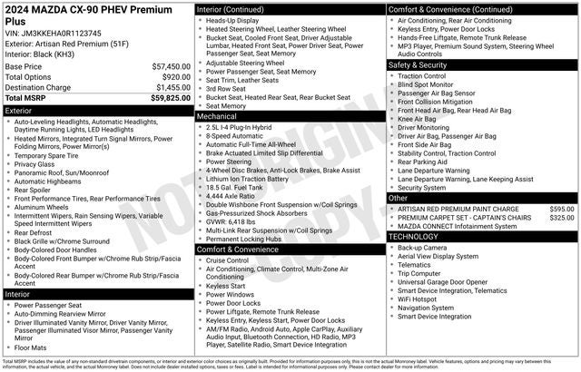 2024 Mazda Mazda CX-90 PHEV Premium Plus