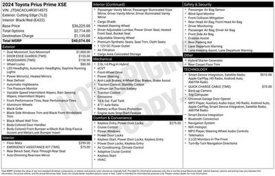 2024 Toyota Prius Prime XSE