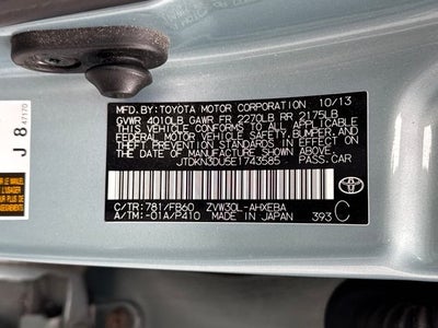 2014 Toyota Prius Three