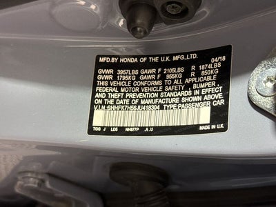 2018 Honda Civic EX